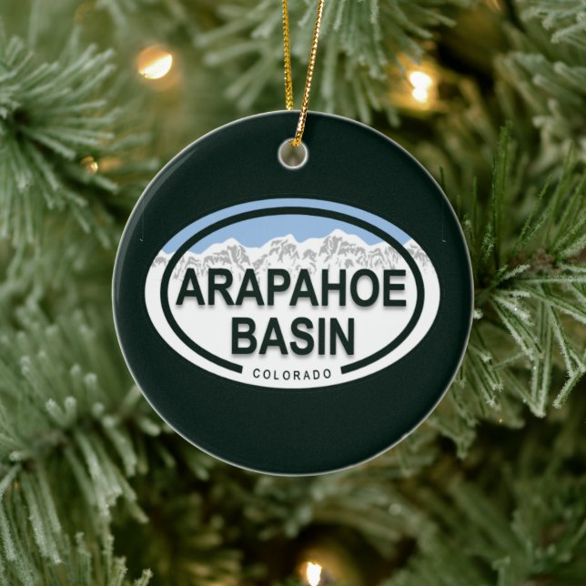 Arapahoe Basin Colorado Rocky Mountain Weihnachten Keramikornament (Baum)