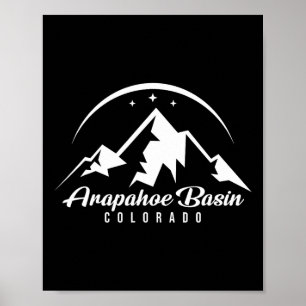 Arapahoe Basin Colorado Skigebiet Snowboar Poster