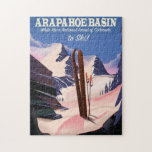 Arapahoe Basin,White River National Forest Ski<br><div class="desc">Arapahoe Basin, White River National Forest of Colorado beautiful retro style ski sports travel poster.</div>
