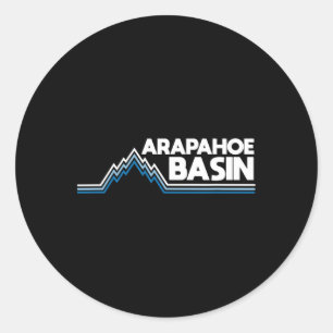 Arapahoe Becken Snowboarden Skifahren Snowboarder Runder Aufkleber