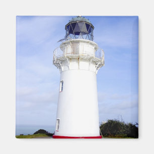 Araroa, Neuseeland. Ein Leuchtturm gibt Magnet