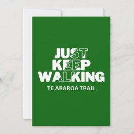 Araroa-Pfad "Just Behalt Walking" Grüne Karte