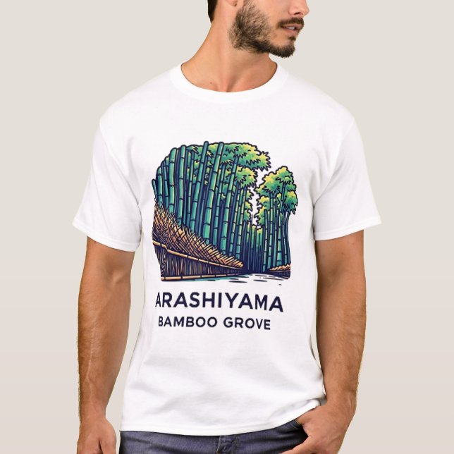 Arashiyama Bambuswald T-Shirt (Vorderseite)