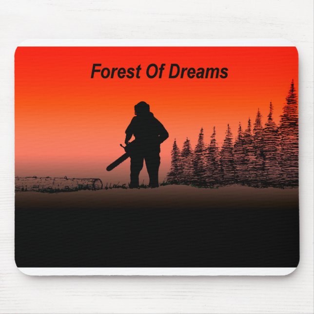 Arb Art Arborist Tree Chirurg Chainsaw Landschaft Mousepad (Vorne)