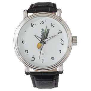 Arba Minim - hebräische Skriptnummern Armbanduhr
