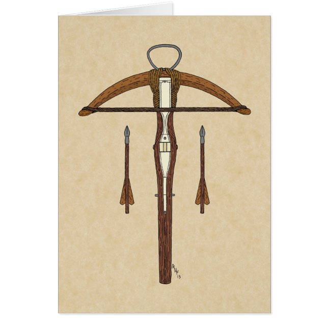 Arbalète médiévale avec boulons (Devant)