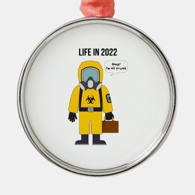 Arbeit 2022 ornament aus metall (Vorne)