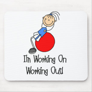 Arbeit an der Workout-Mauspad Mousepad