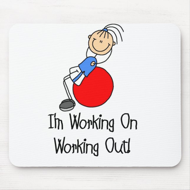 Arbeit an der Workout-Mauspad Mousepad (Vorne)