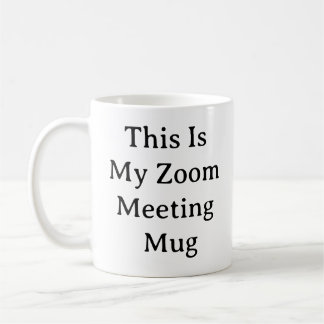 Arbeit aus der Zuhause-Tasse - Funny Zomeeting Cof Kaffeetasse