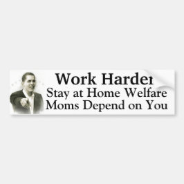 Arbeit bleibe stark zu Hause Wohlfahrts-Mamas Autoaufkleber
