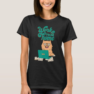 Arbeit Freiberufliche Hundekaffeemaus niedliche Lä T-Shirt