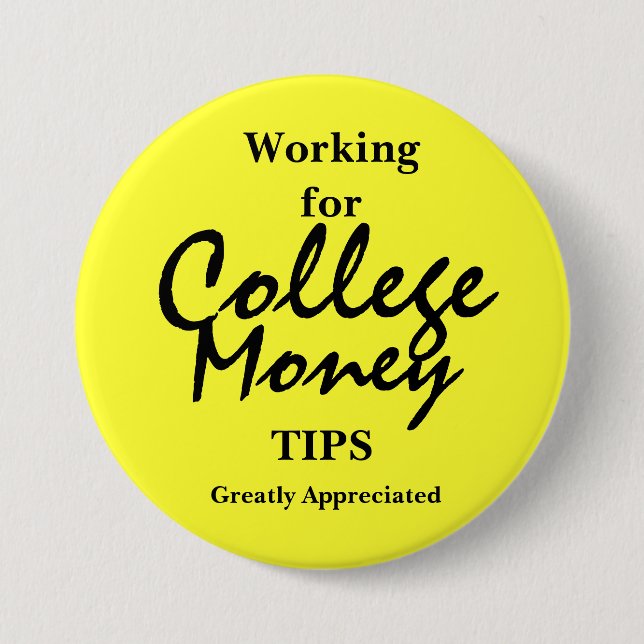 Arbeit für Uni | Tipps | gelb Button (Vorderseite)