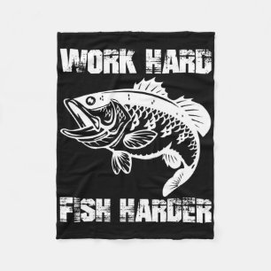 Arbeit hart Fisch härter Fischfang Fischer Funny F Fleecedecke