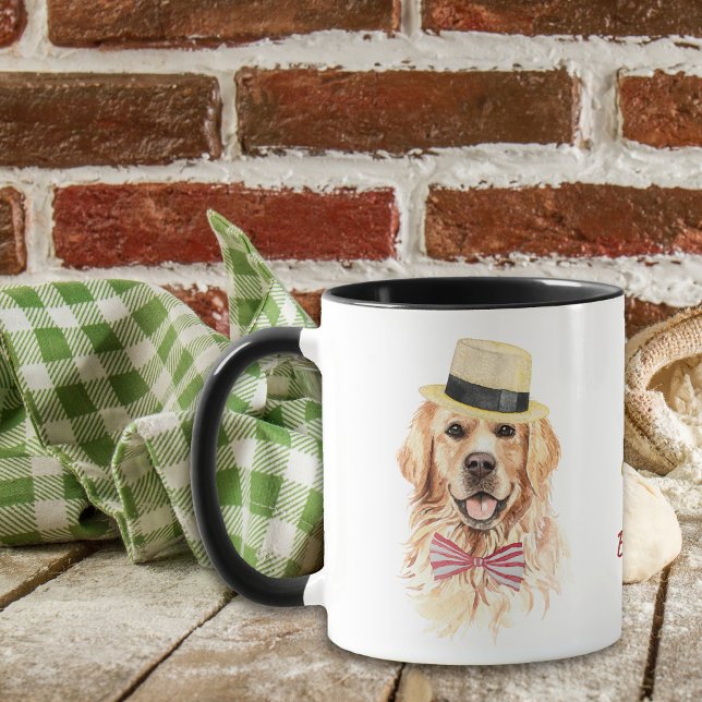 Arbeit hart für meinen Goldenen Retriever Tasse (Von Creator hochgeladen)
