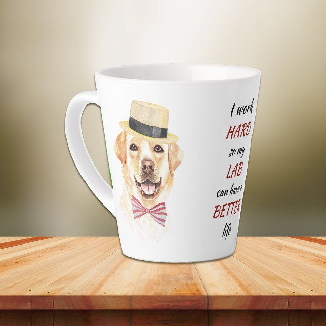 Arbeit hart für meinen Labrador Retriever Milchtasse (Von Creator hochgeladen)