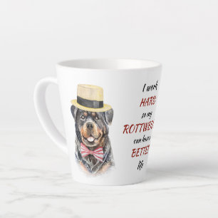 Arbeit hart für meinen Rottweiler Milchtasse