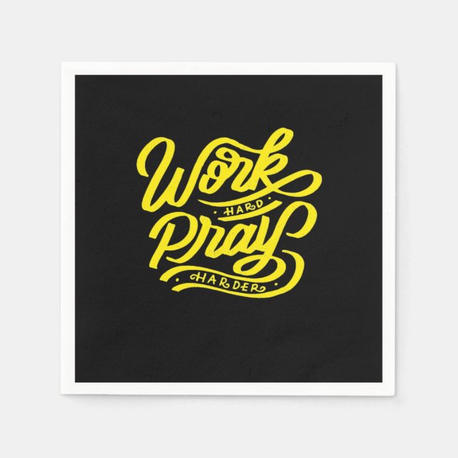 Arbeit hart Play so Hard Meme - Arbeitstag Serviette (Vorderseite)