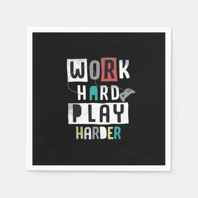 Arbeit hart, so harter Preis Serviette (Vorderseite)