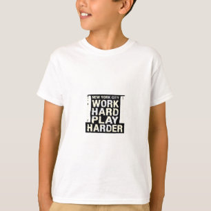 Arbeit hart spielen so harte Arbeit Tag Funny und T-Shirt