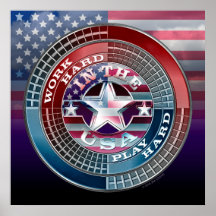 Arbeit harte Arbeit im US-Poster