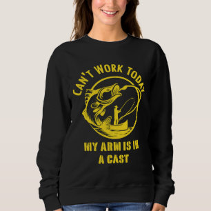 Arbeit heute mein Arm ist in einem T-Shirt gekocht Sweatshirt