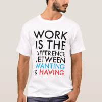 Arbeit ist der Unterschied zwischen dem Wollen und