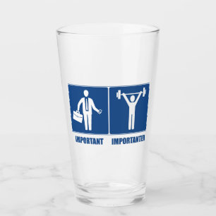 Arbeit ist wichtig Gewichtszunahme ist wichtig Glas