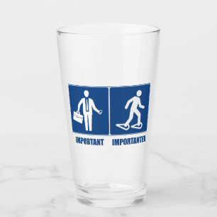 Arbeit ist wichtig Schneeschuhwandern ist wichtige Glas