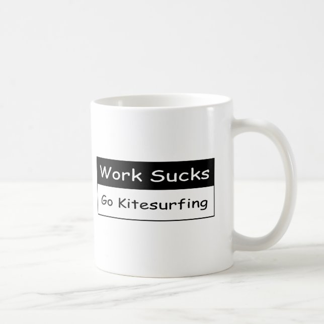Arbeit ist zum Kotzen Kaffeetasse (Rechts)