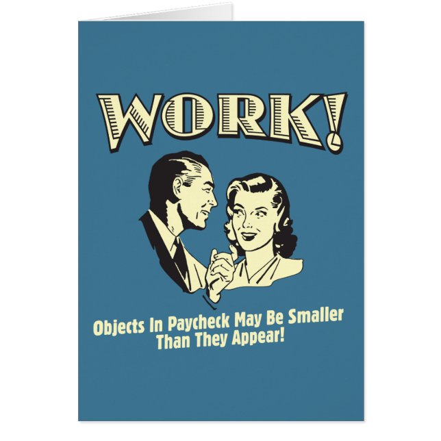 Arbeit: Kleiner als sie erscheinen (Vorne)