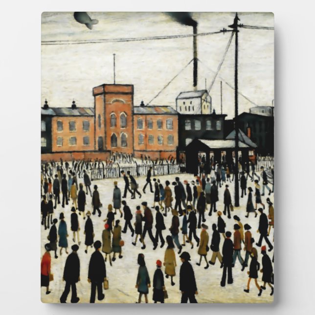 Arbeit L.S Lowry Fotoplatte (Vorderseite)