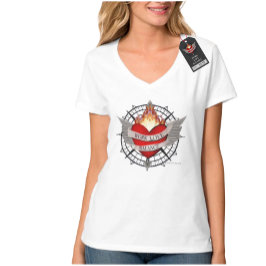 ARBEIT LIEBE BALANCE Kompass Design T-Shirt