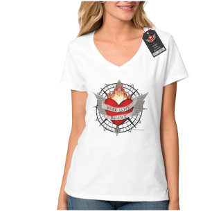 ARBEIT LIEBE BALANCE Kompass Design T-Shirt