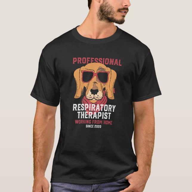 Arbeit mit dem Respirator des Zuhause Respirators T-Shirt (Vorderseite)