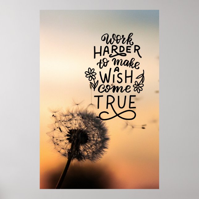Arbeit, um Ihre Träume wahr werden zu lassen Poster (Vorne)