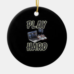 Arbeit und hartes Spiel, so Motivierend Technik un Keramik Ornament