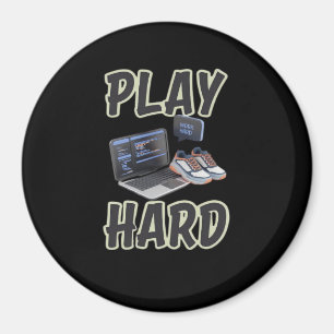 Arbeit und hartes Spiel, so Motivierend Technik un Magnet