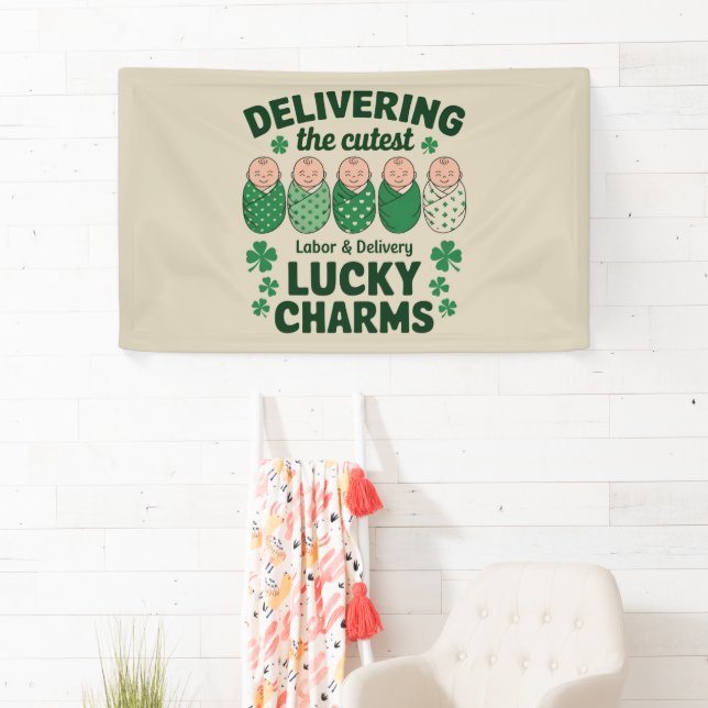 Arbeit und Lieferung Glücksbringer Charm Nurse Kle Banner (Insitu)
