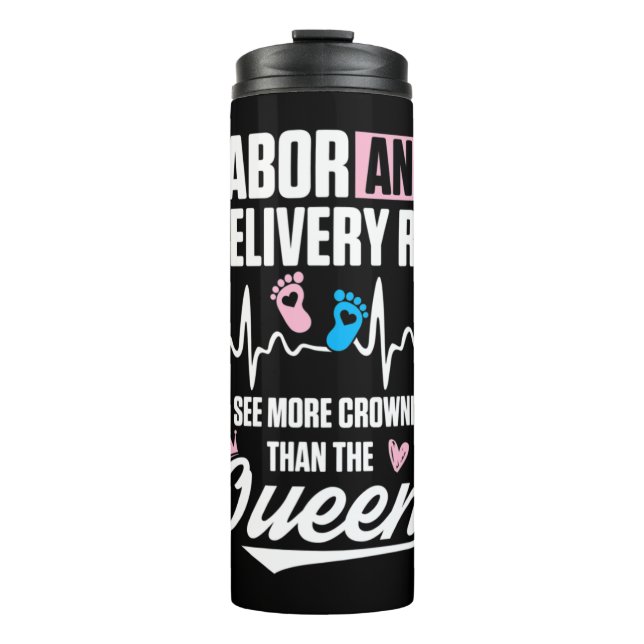 Arbeit und Lieferung Krankenversicherung Kronen L& Thermosbecher (Vorderseite)