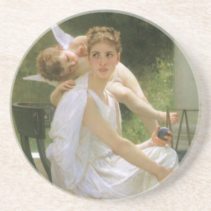 Arbeit unterbrochen von Bouguereau, Engelsporträt Untersetzer