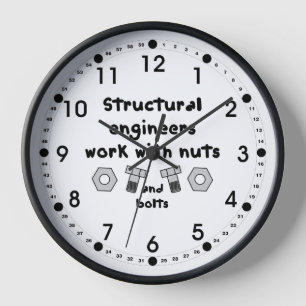 Arbeit von Strukturingenieuren Uhr
