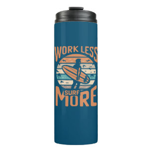 Arbeit weniger Surfen mehr Thermosbecher