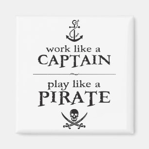 Arbeit wie ein Kapitän, Spiel mögen einen Pirate Magnet