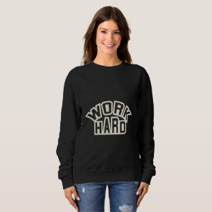 ARBEITE HART Bold Collegiate - Minimalist Damenmod Sweatshirt
