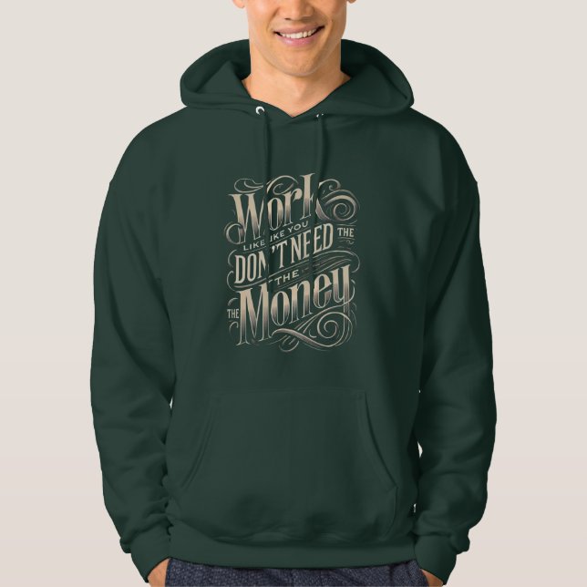 Arbeiten an Ihren Träumen motivierend Hoodie (Vorderseite)