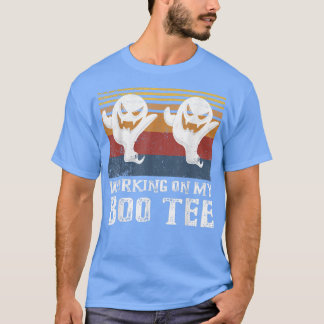 Arbeiten an meinem Boo-T-Shirt Halloween-Workout-W T-Shirt