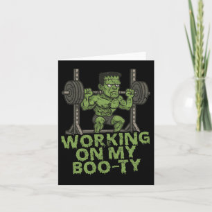 Arbeiten an meinem boo-ty-lustigen Halloween-Musku Karte
