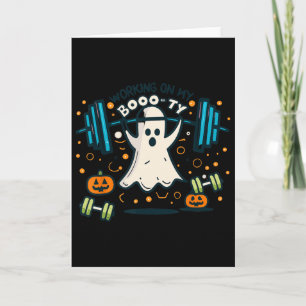 Arbeiten an meinem boo-ty-lustigen Hintern Hallowe Karte