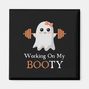 Arbeiten an meinem Hintern Boo-Ty Funny Halloween  Magnet